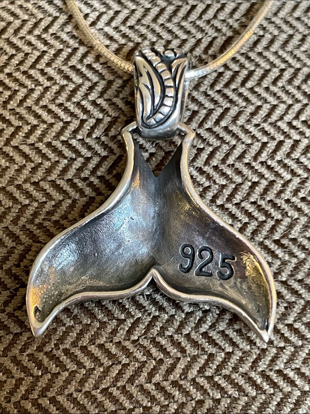 Sterling Silver Mermaid Tail Necklace - Picture 4 of 10